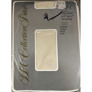 Vintage Saks Fifth Avenue Pantyhose Vanilla Ultra Sheer